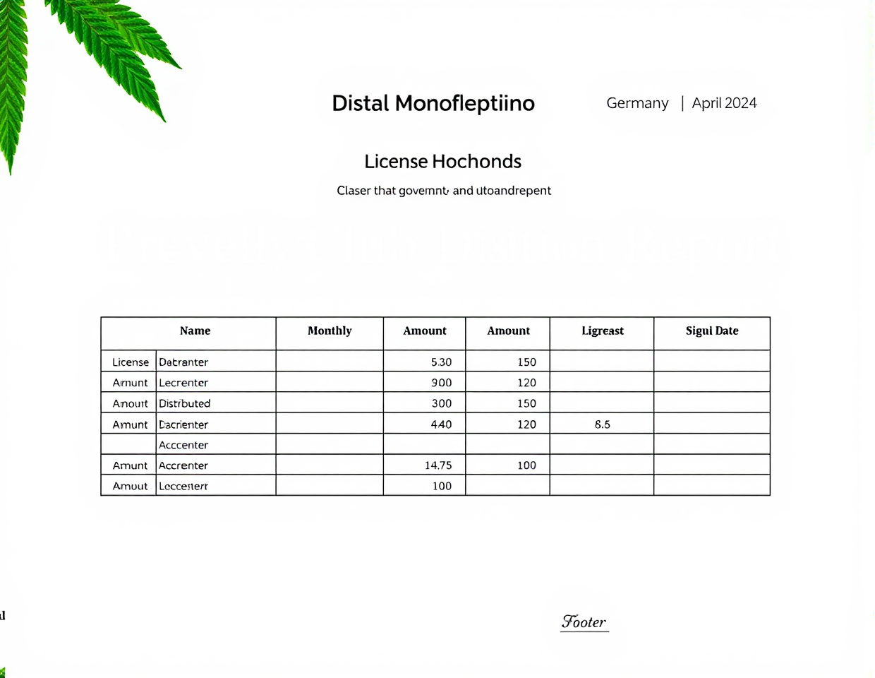 Compliance Report